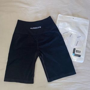 Alphalete Biker Short - Black Marl